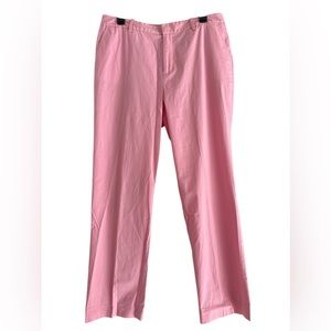 Lauren Ralph Lauren Women’s Pink Straight-Leg Cotton Blend Pants Size 12